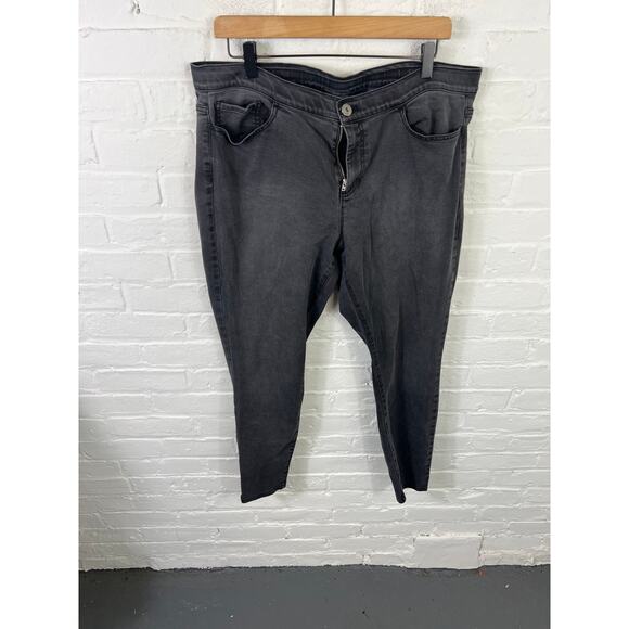 J. Jill Women's Skinny Legging Denim Jeans Stretch Low-Rise Black Size 16 - Picture 2 of 7